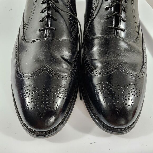 Bostonian Classics Black Leather Wingtip  Seess Shoes Lace-up Loafers Size 14D/B main image 8